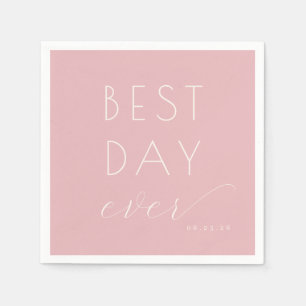 Glad Rosa Typografisk Firande Pappersservett