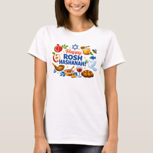 🍯 🍎🐟 Glad Rosh Hashanah-firande Tee