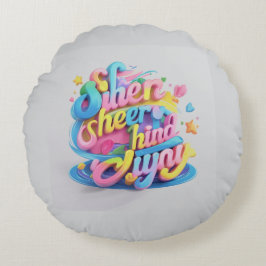 glad Round Pillow Rund Kudde