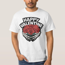 Glad S:t Valentins Skelettrosor T-shirt
