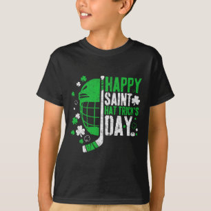 Glad Saint Hat Trick-dagen Roligt ishockey St Pa T Shirt