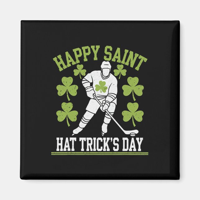 Glad Saint Hat Trick-dagen St. Patrick's Day Hock Magnet (Framsidan)