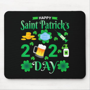 Glad Saint Patrick's Day 2024 irländsk Shamrock-an Musmatta