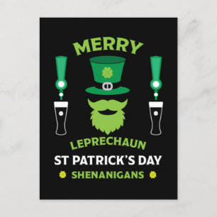 Glad Saint Patrick's Day Irland Australien 17 mars Vykort