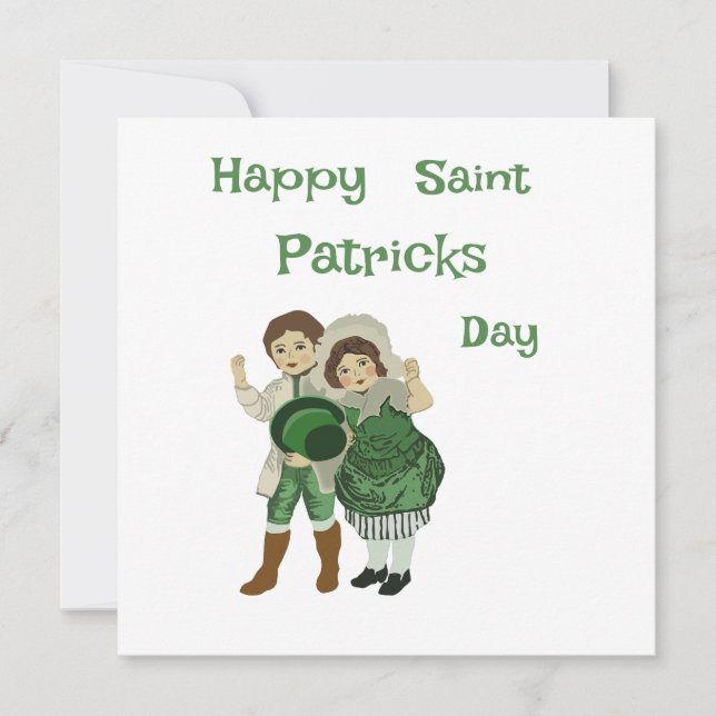 Glad Saint Patrick's Day vykort (Framsida)