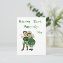 Glad Saint Patrick's Day vykort