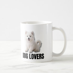 Glad Samojed Valp Hundälskare Tryck Kaffemugg