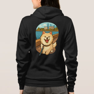 Glad Samoyed Promenad vid Stadens Strandpromenad T Shirt