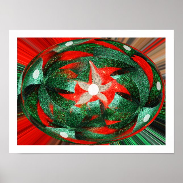 Glad säsong Xmas konst Poster (Framsidan)