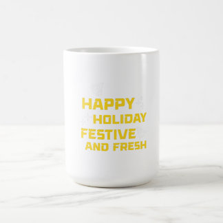 Glad semester, festlig och fräsch kaffemugg