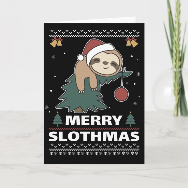 Glad Sengmas Rolig Seng Jul Pun Kort (Framsida)