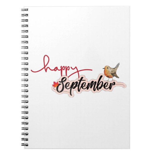 Glad september anteckningsbok (Framsidan)