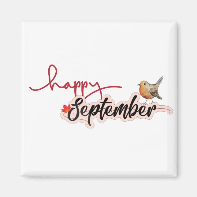 Glad september magnet (Framsidan)