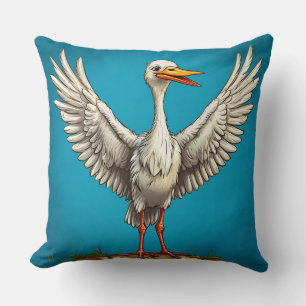 Glad seriefigur stork kudde