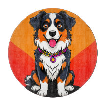 Glad seriehundillustration