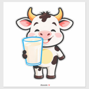 Glad serieko med milkshakekopp för barn klistermärken