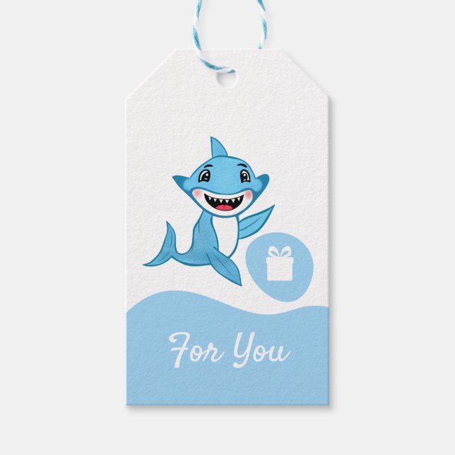 Glad Sharkfamilj  Presentetikett (Framsidan)