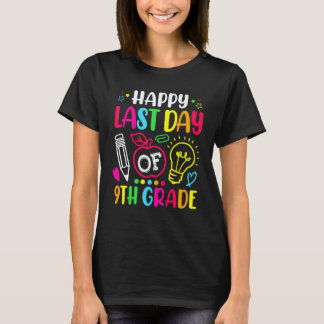 Glad sista dagen i 9:e klass Lärare Student Examen T Shirt