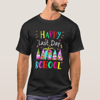 Glad sista skoldag lärare elev examen t shirt