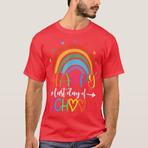 Glad sista skoldag Lärare Elev Examen T Shirt