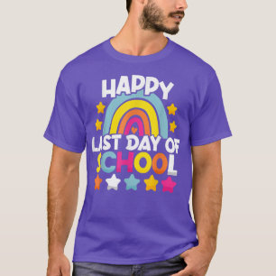 Glad sista skoldag lärare elev examen t shirt