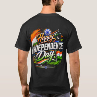 Glad självständighetsdag 3D Indien Flagga Patrioti T Shirt