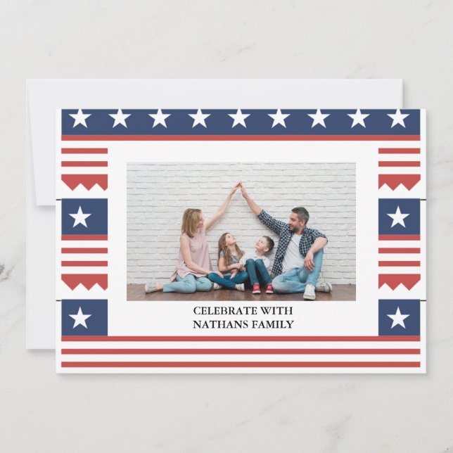 Glad självständighetsdag 4 juli foto (Framsida)