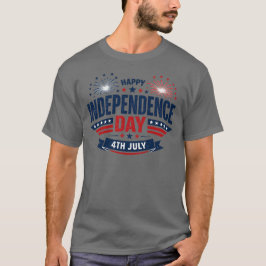Glad självständighetsdag 4 juli Patriotisk T Shirt