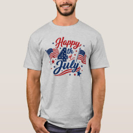 Glad självständighetsdag 4 juli Patriotisk T Shirt