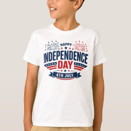 Glad självständighetsdag 4 juli Patriotisk T Shirt