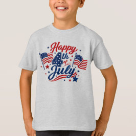 Glad självständighetsdag 4 juli Patriotisk T Shirt