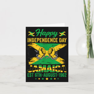 Glad självständighetsdag Jamaica 1962 jamaicanska  Kort