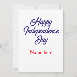 glad självständighetsdag röd blå namn amerikansk d inbjudningar