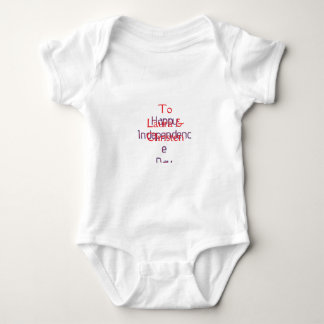 glad självständighetsdag röd blå namn datum enkel t shirt