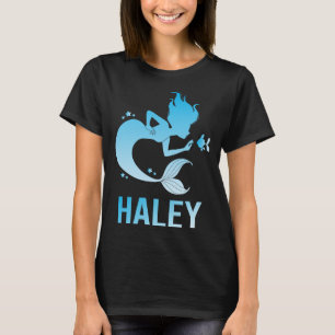 Glad Sjöjungfru - Haley Namn T Shirt