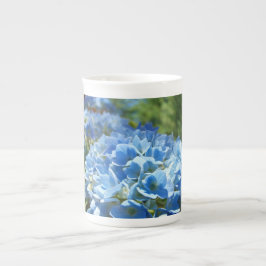 Glad sjuksköterskors vecka! koppar Hydrangea Tack! Benporslin Mugg