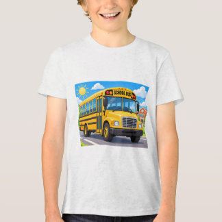 Glad skolbuss till skolan varje dag t shirt