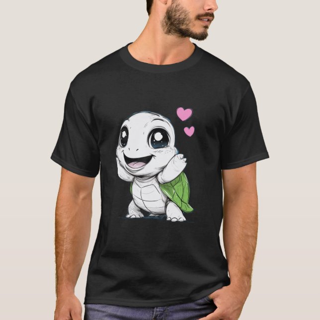 Glad Sköldpadda T Shirt (Framsida)