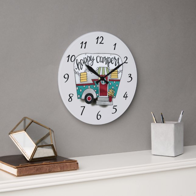 Glad släpvagn med kammar stor klocka (Kontor)