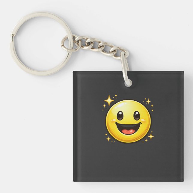 Glad Smiley Ansikte med Gnistor (Framsidan)
