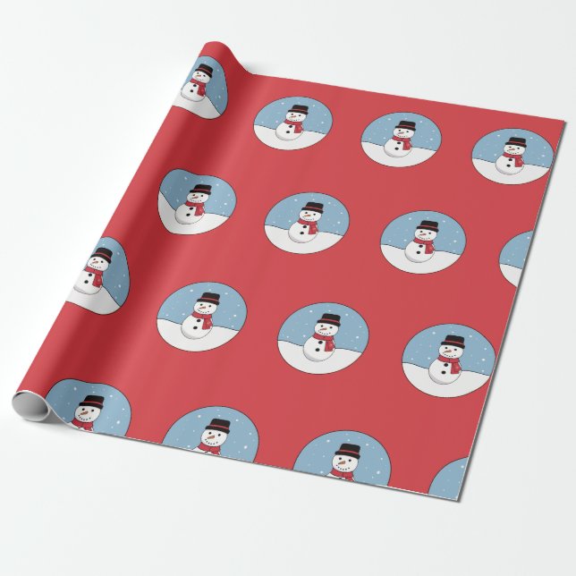 Glad Snemann Jul Semester  Presentpapper (Utrullad)