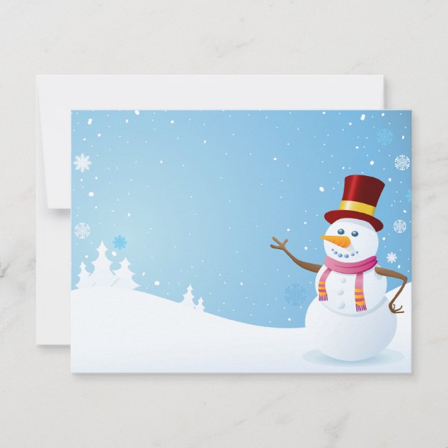 Glad snöman (Framsida)