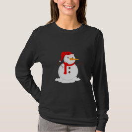 Glad snöman i tomteluva t shirt