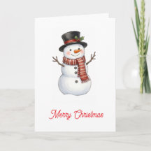 Glad snöman