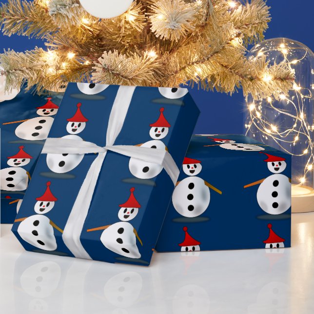 Glad snöman presentpapper (Helgdagar)