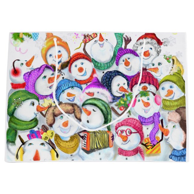 Glad Snömannens Julklappspåse (Framsidan)