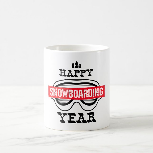 Glad Snowboardning År Kaffemugg (Skapare uppladdad)