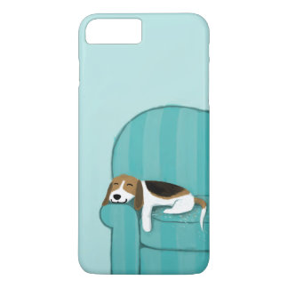 Glad soffhund | Söt Beagle | Rolig djurkonst