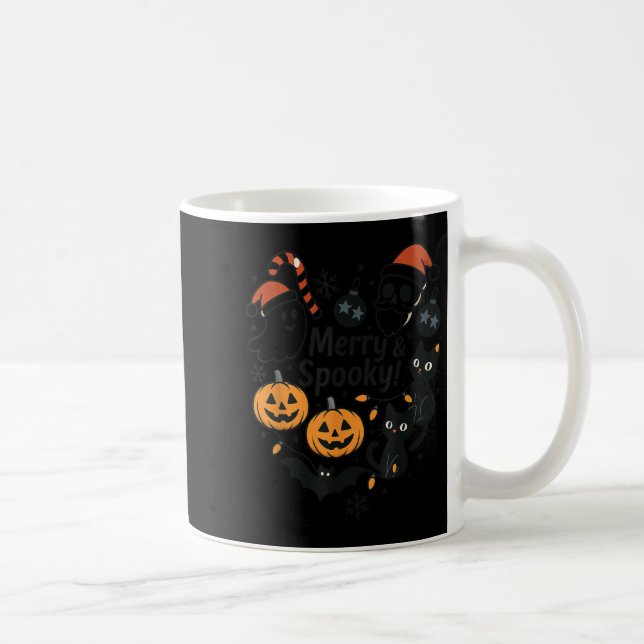 Glad Soky Halloween Jul Söta Katter Pumpa  Kaffemugg (Höger)