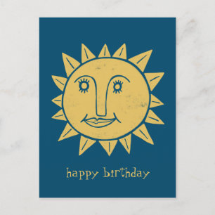 Glad Sol LYCKLIG FÖDELSEDAG SPECIAL Vykort